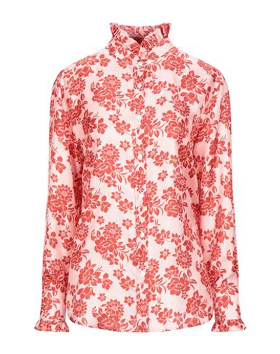 The Gigi Floral Shirts & Blouses In Pink