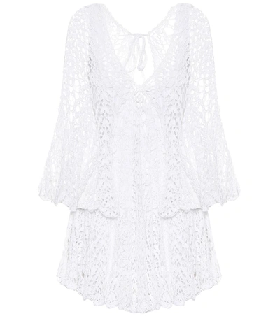 Anna Kosturova Chloé Crochet-cotton Minidress In White