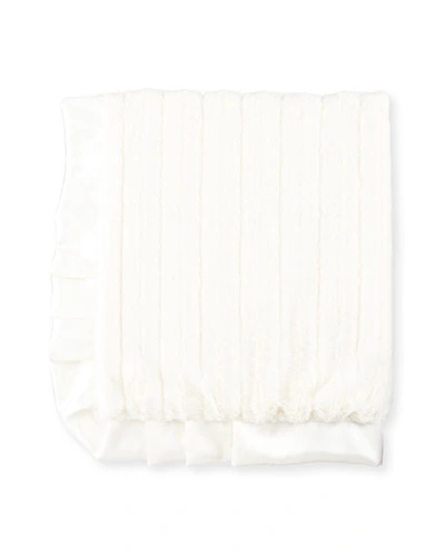 Swankie Blankie Plush Receiving Blanket In Ivory