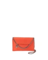 Stella Mccartney Mini Falabella Shaggy Deer Crossbody Bag In Flame/silver