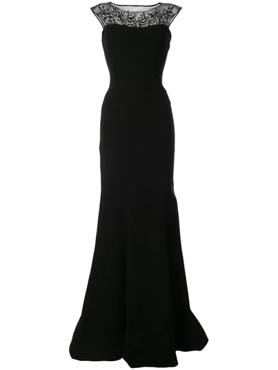 Saiid Kobeisy Embellished Long Gown In Black