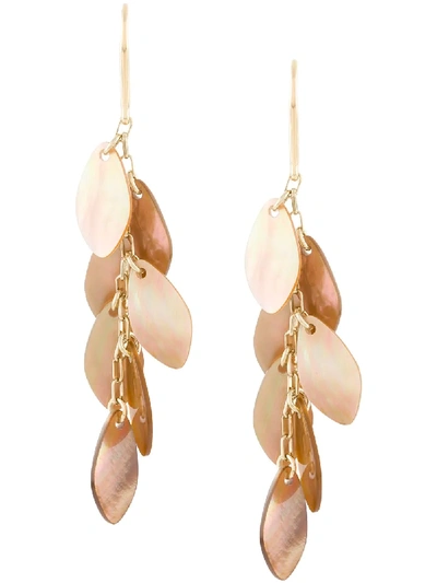 Isabel Marant Shell Earrings In Gold