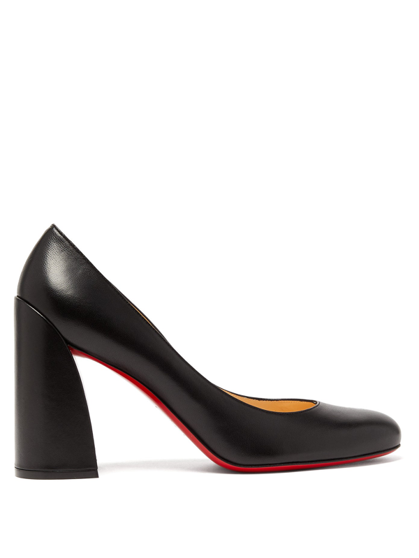 Christian Louboutin Miss Sab 85 Leather Pumps In Black | ModeSens