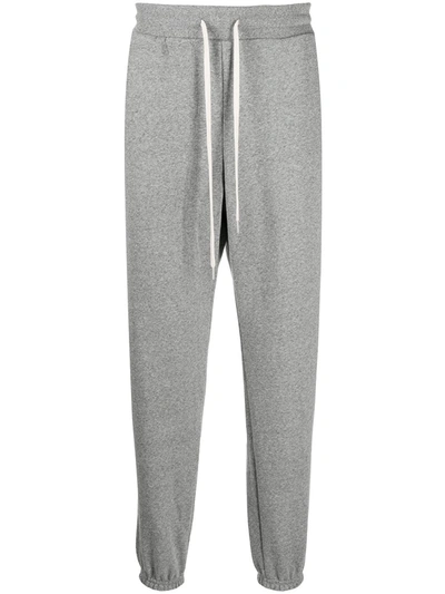 John Elliott La Drawstring-waist Track Pants In Dark Grey