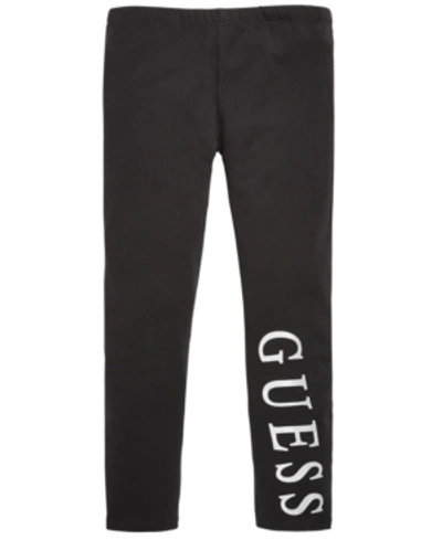 Guess Kids' Junior Girls Black Cotton Leggings