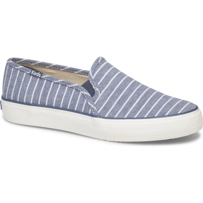 Keds Double Decker Breton Stripe In Blue