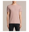 Allsaints Figure Crewneck Cotton-jersey T-shirt In Dusk Pink