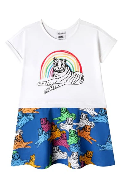 Art & Eden Babies' X Animal Planet Sahara T-shirt Dress In Bengal Tiger