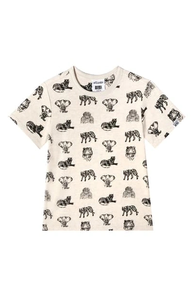 Art & Eden Babies' X Animal Planet Adam Organic Cotton T-shirt In Jungle Pattern