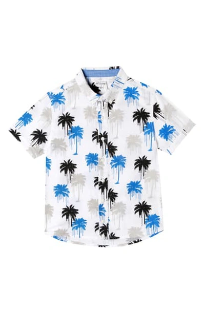 Art & Eden Babies' Elliot Shirt In Drippy Trees