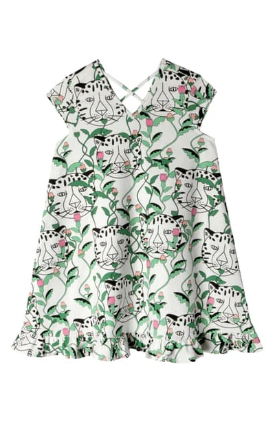 Art & Eden Kids' X Animal Planet Vivian Dress In Floral Leopard