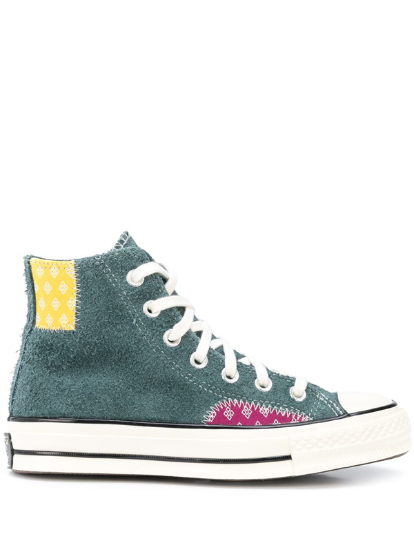 converse patchwork green