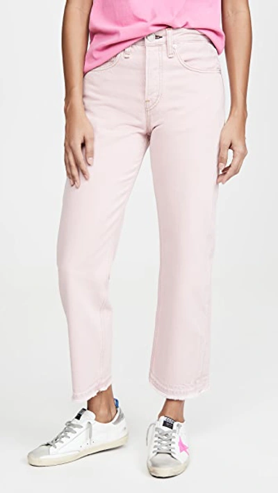 Rag & Bone Maya High-rise Jeans In Shadow Pink