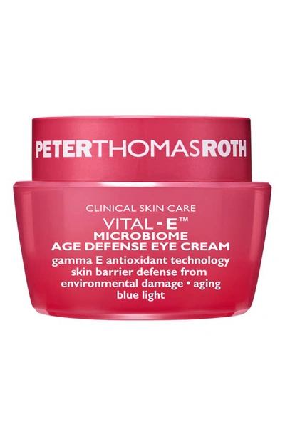 Peter Thomas Roth Vital-e Microbiome Moisturize Defense Eye Cream In Blue / Cream