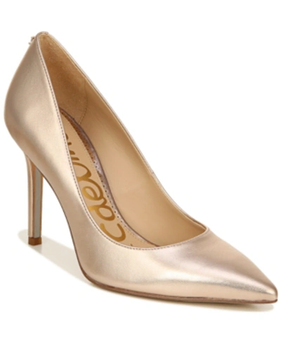 Sam Edelman Women's Hazel Pointed Toe High-heel Pumps In Champagne