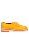 Santoni Lace-up Shoes In Orange