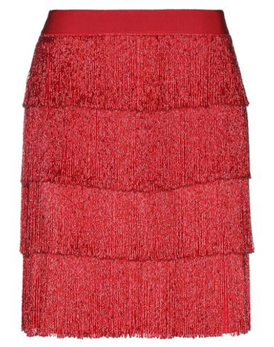 Alberta Ferretti Mini Skirts In Red
