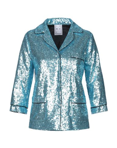 In The Mood For Love Sartorial Jacket In Turquoise