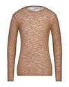 Grey Daniele Alessandrini Sweaters In Beige