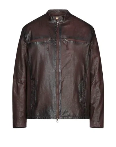 Andrea D'amico Jackets In Brown