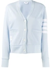 Thom Browne 4-bar Stripe Cardigan In White