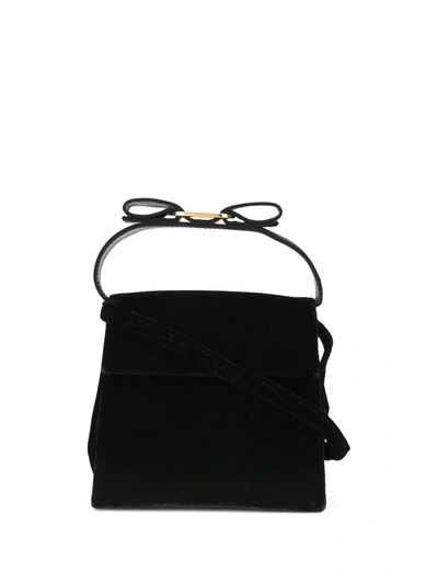 Pre-owned Ferragamo Vara Bow Mini Bag In Black