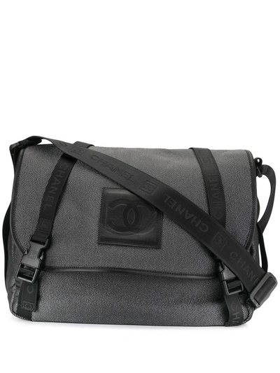 Pre-owned Chanel Sports Line Messenger Bag In Grey