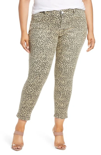 Slink Jeans Plus Skinny Jeans In Camo Leopard