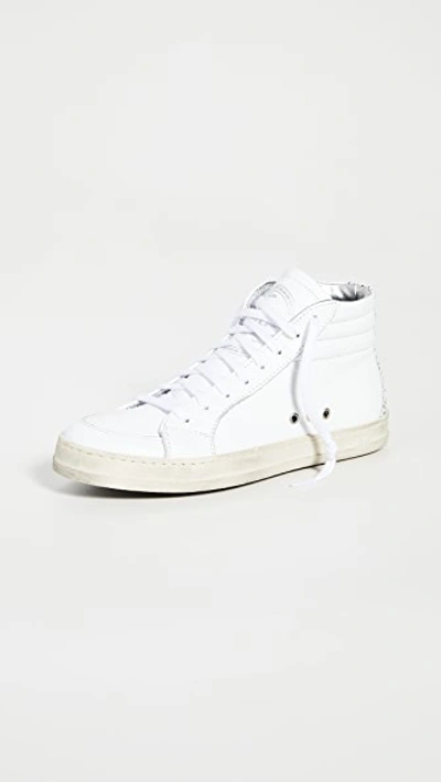 P448 Women's Skate Embellished High-top Sneakers In White Glitter