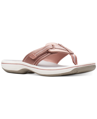 Clarks Women's Cloudsteppers Brinkley Jazz Sandals Women's Shoes In Rose Gold-tone