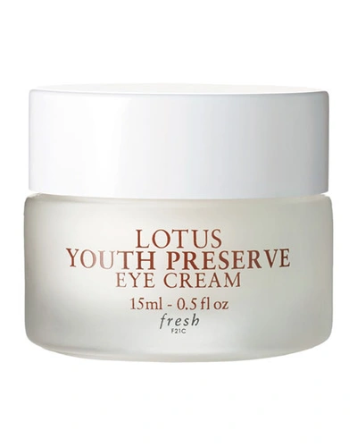 Fresh Lotus Youth Preserve Eye Cream 0.5 oz/ 15 ml In Beige,pink