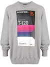 Kolor Printed Cotton Sweater In Grey