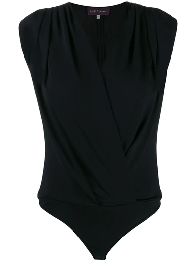 Talbot Runhof Bay Bodysuit In Black