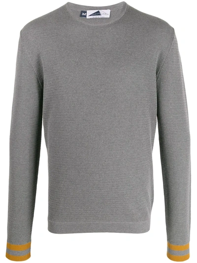 Anglozine Uzes Knitted Jumper In Grey