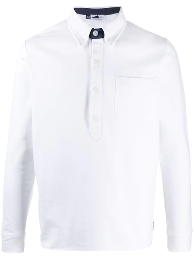 Anglozine Peniche Cotton Polo Shirt In White