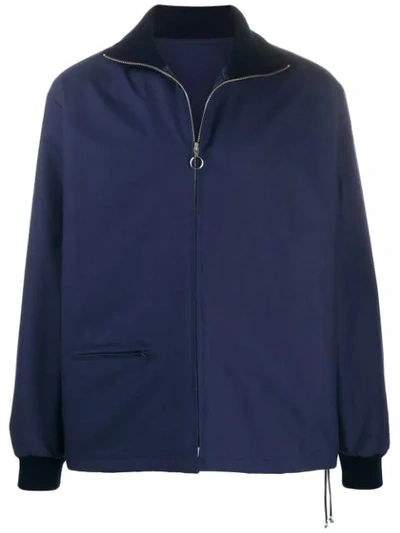 Anglozine Tilson Boxy-fit Jacket In Blue