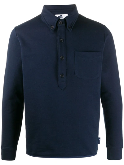 Anglozine Peniche Cotton Polo Shirt In Blue