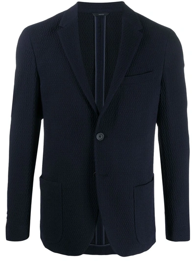 Fendi Single-breasted Blazer In Blue