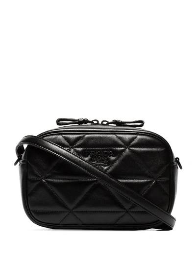 Prada Black Quilted Leather Camera Bag