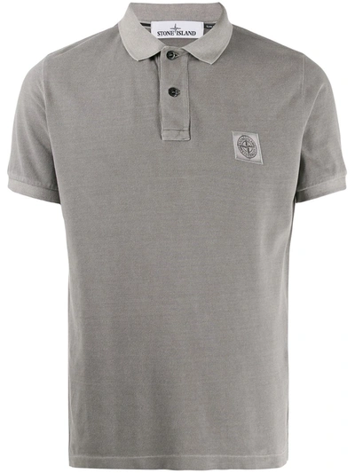 Stone Island 22s67 Pigment Dyed Polo Steel Gray In Grey ModeSens