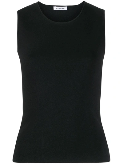 P.a.r.o.s.h Rok Knitted Vest Top In Black