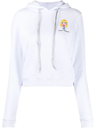 Chiara Ferragni @cfmascotte Logo Hoodie In Blue