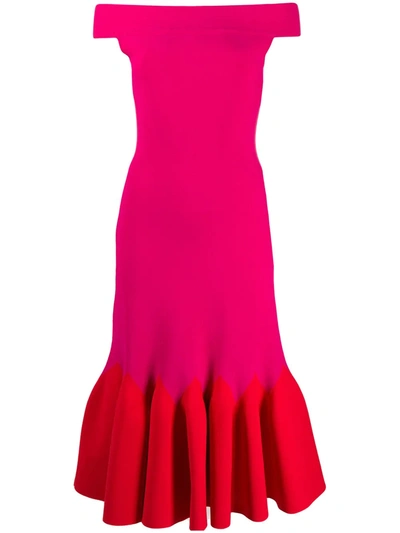 Alexander Mcqueen Mid-length Evening Dress In Pink