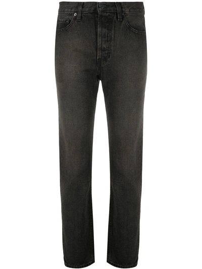 Yeezy Cropped High-rise Skinny Jeans In Black