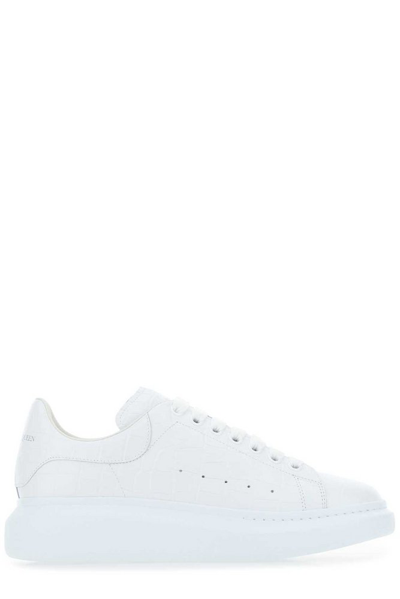 Alexander Mcqueen White Transparent Sole Oversized Sneakers