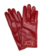 Gucci Horsebit Nappa Leather Gloves In Pink