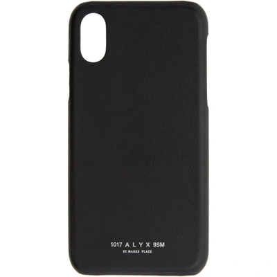 Alyx Logo Print Iphone X Case In Blk0001-bla