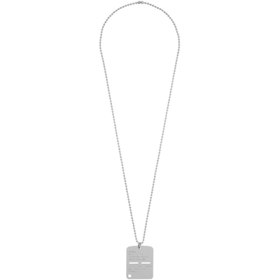 Alyx Silver Military Tag Necklace