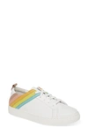 White/ Rainbow Leather