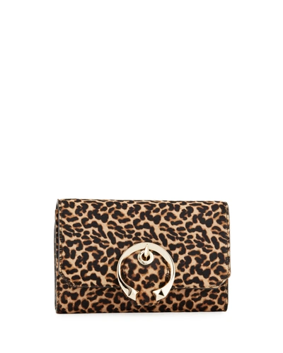 Jimmy Choo Madeline Mini Leopard-print Calf Hair Crossbody Bag